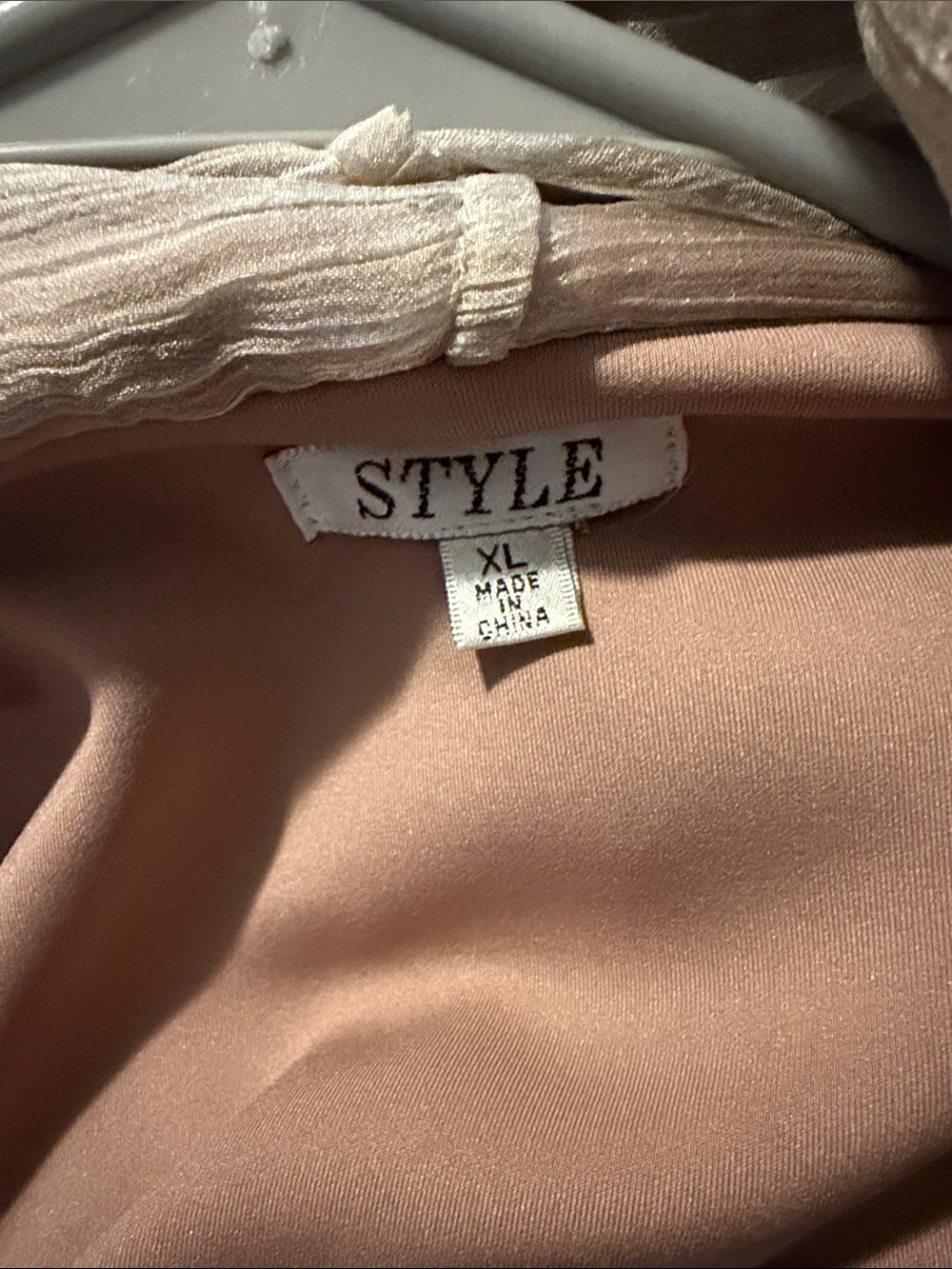 Style & Co. Dusty Rose Open-Front Laser-Cut Draped Cape - Picture 3 of 3